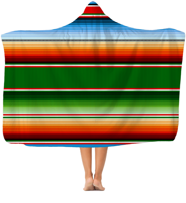 Serape Garden ﻿premium Adult Hooded Blanket - Coin Purse Clipart (900x900), Png Download