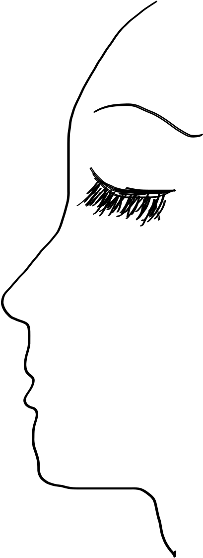 This Free Icons Png Design Of Side Face Clipart (2400x1697), Png Download