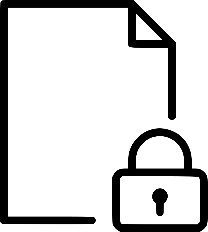 Png File Svg - Lock Page Clipart (880x980), Png Download