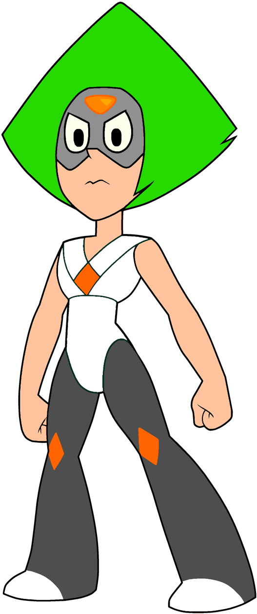 I Tried Doing Peri With Young Genji's Color Scheme - Peridot Steven Universe Jpg Clipart (568x1280), Png Download