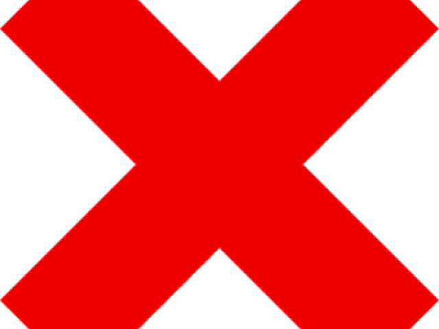 Red Cross Mark Clipart Med - Clip Art - Png Download (640x480), Png Download