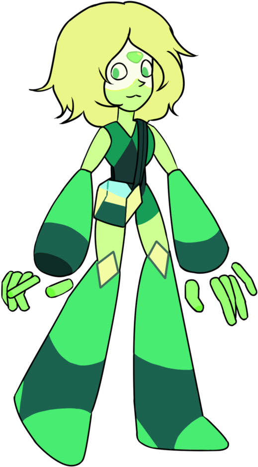 Peridot By Dustyglory - Steven Universe Peridot Gemsonas Clipart (519x939), Png Download