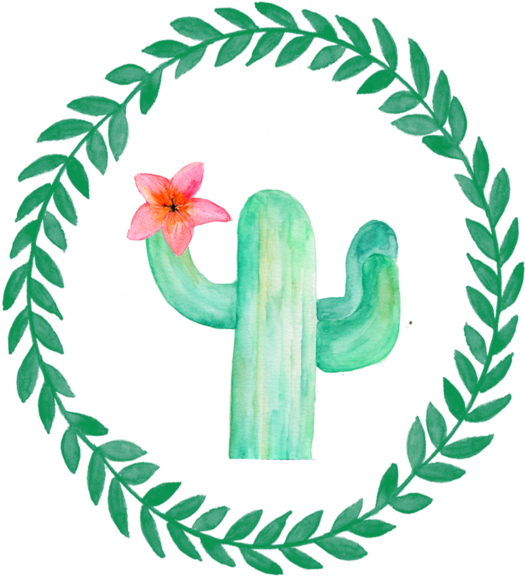 Cactus Transparent Artistic - Illustration Clipart (600x600), Png Download