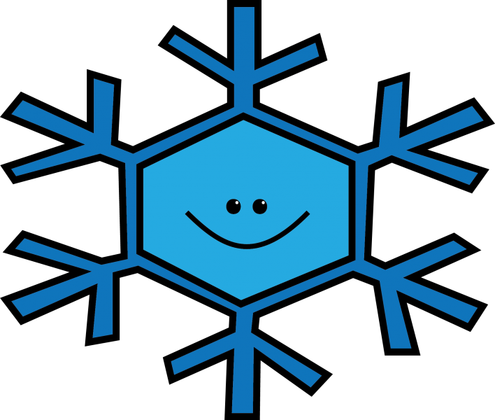 Blue Snowflake Friend Clipart (708x600), Png Download