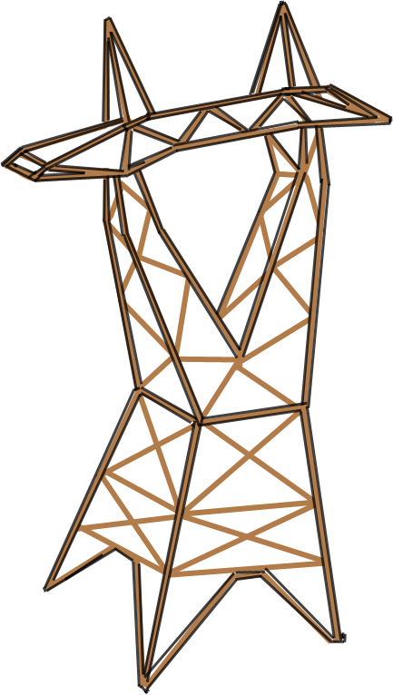 Transmission Line Tower 500kv Anime ,เสาไฟฟ้าแรงสูง Clipart (433x766), Png Download