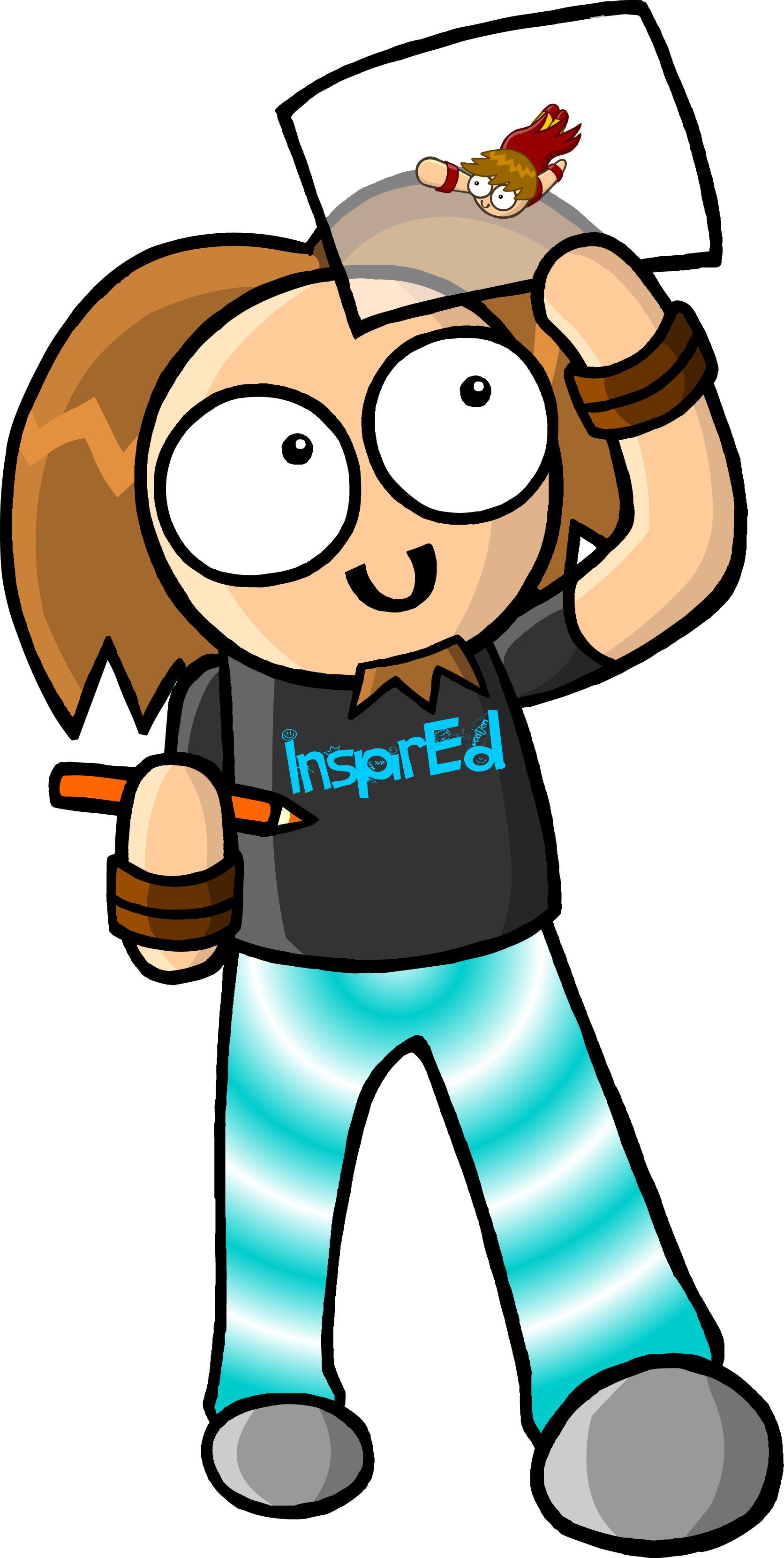 Inspired Character Design And Animated Sting Clipart (1672x3320), Png Download