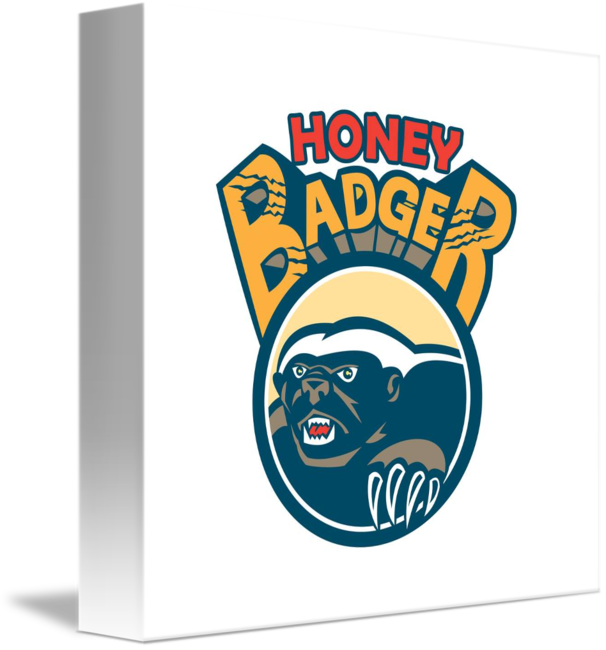 Claw Circle Retro By Aloysius Patrimonio - Honey Badger Clipart (606x650), Png Download