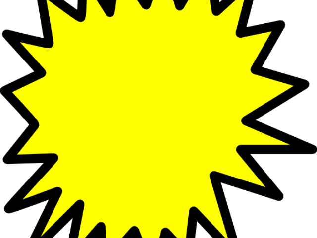 Speech Bubble Clipart Spiky - Transparent Starburst Clipart - Png Download (640x480), Png Download