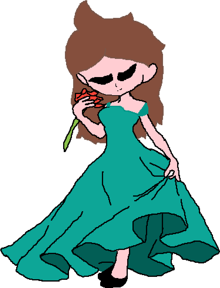 Me In A Dress - Illustration Clipart (1000x1000), Png Download