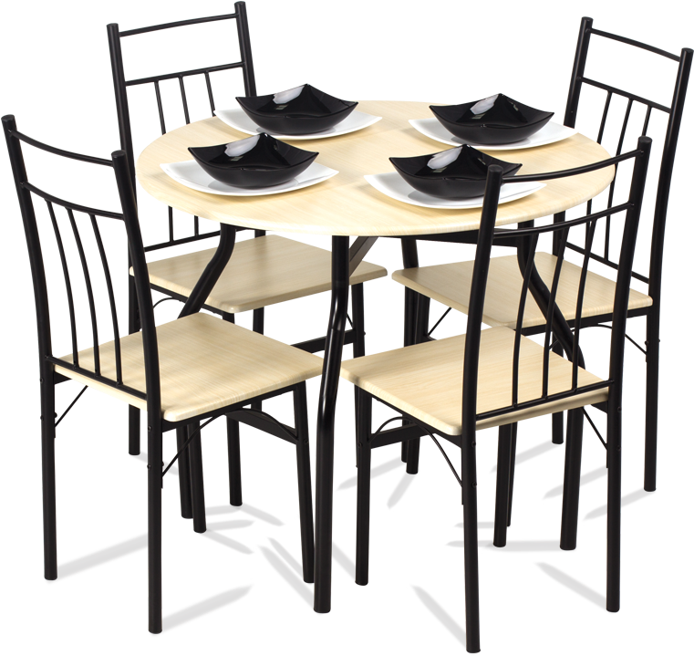 Dining Set Table - Juego De Mesas Y Sillas Png Clipart (800x800), Png Download
