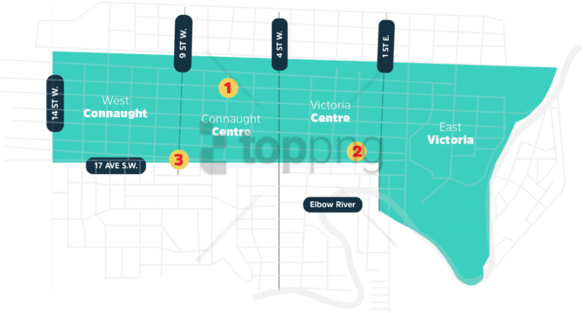 Free Png Download Project Bike Rack Locations Png Images - Map Clipart (850x457), Png Download