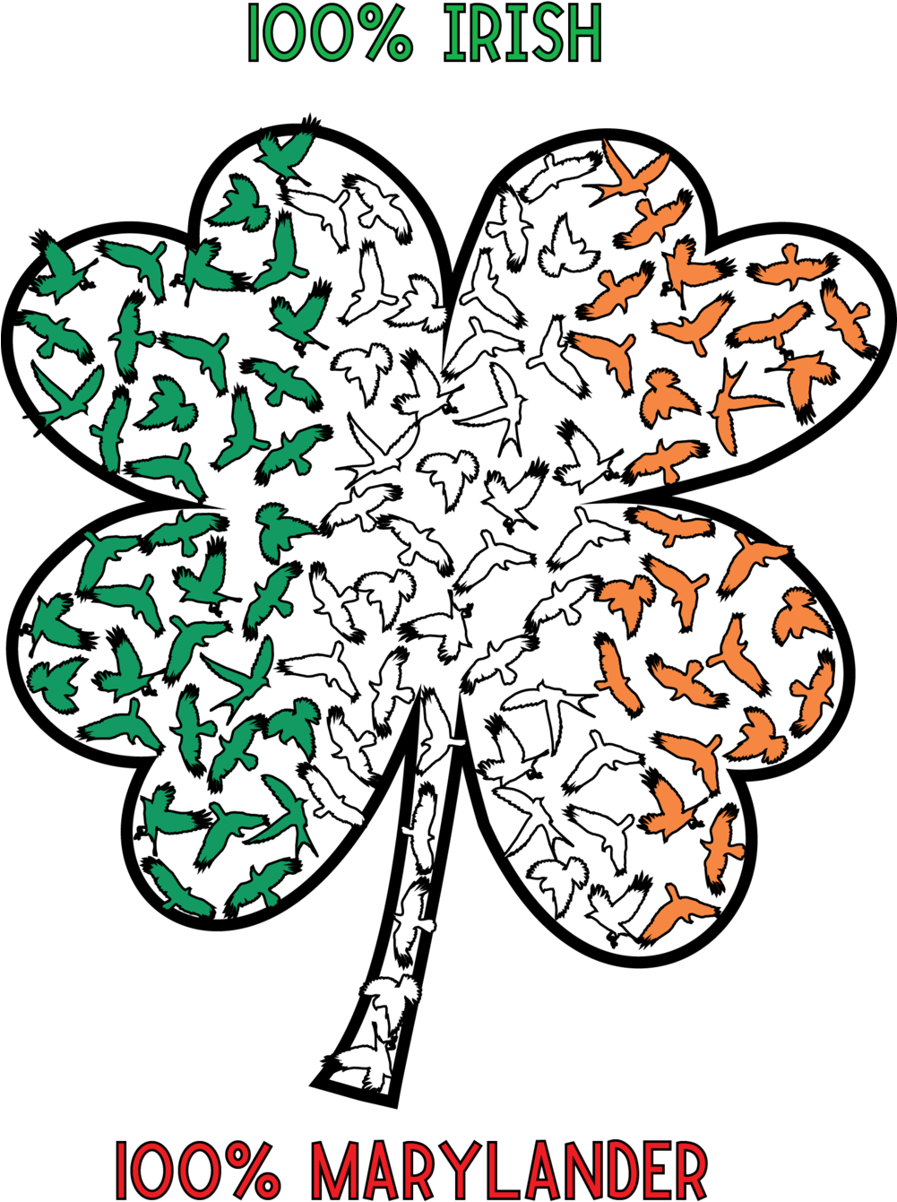 Md Shamrock 3 Clipart (1000x1373), Png Download