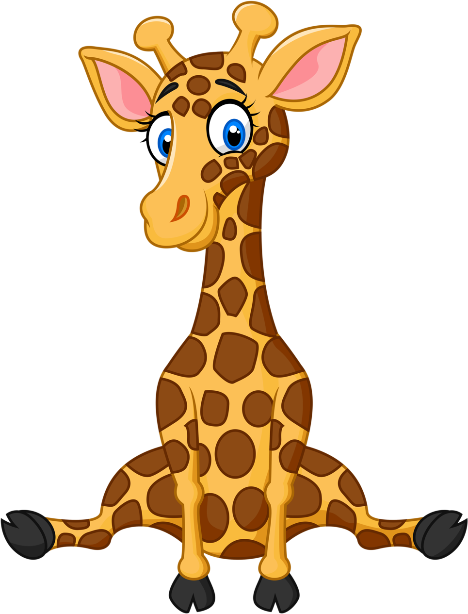 Фото, Автор Soloveika На Яндекс - Cartoon Giraffe Clipart - Png Download (1002x1280), Png Download