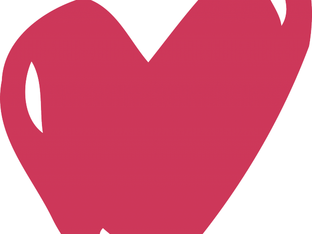 Heart Clipart Brush Stroke - Png Download (640x480), Png Download