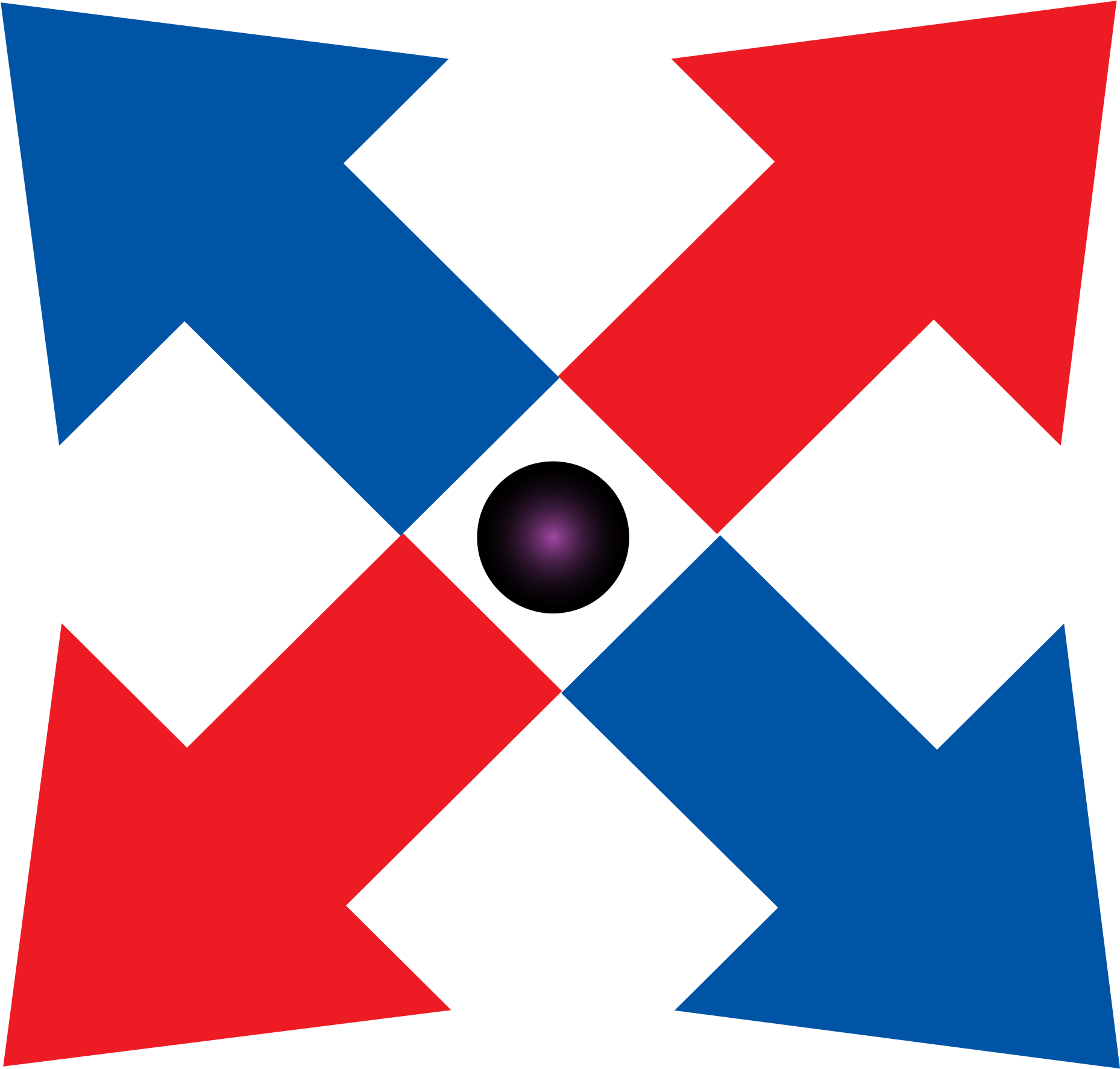 Open - Cross Arrows Icon Clipart (2000x1895), Png Download