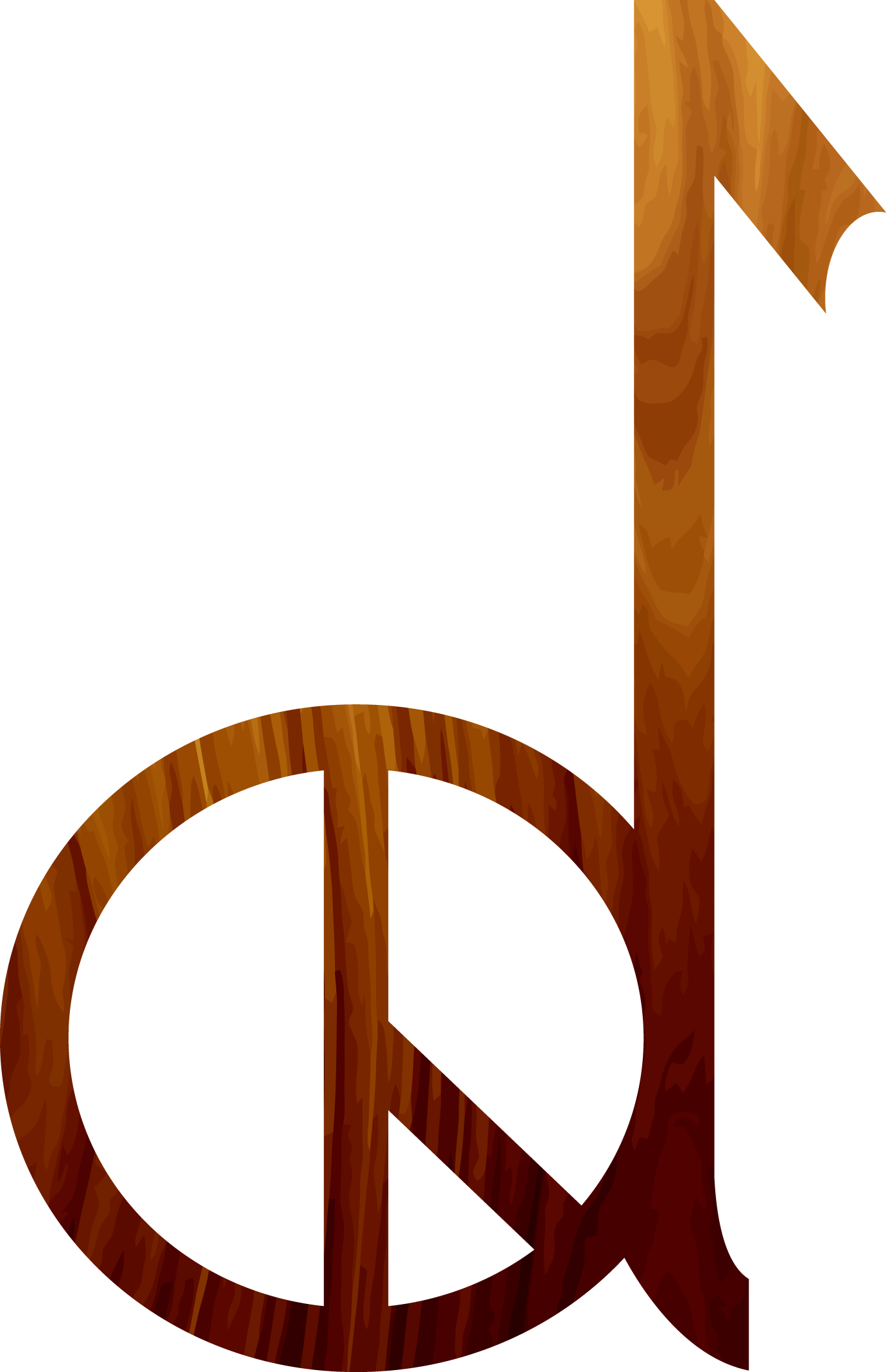 ''music Is My Way Of Acknowledgement'' - Peace Symbols Clipart (1381x2137), Png Download