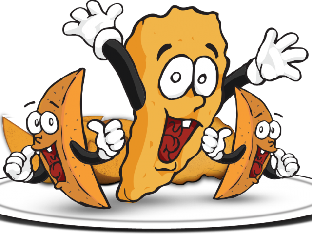 Chips Clipart Potato Wedge - Cartoon - Png Download (640x480), Png Download