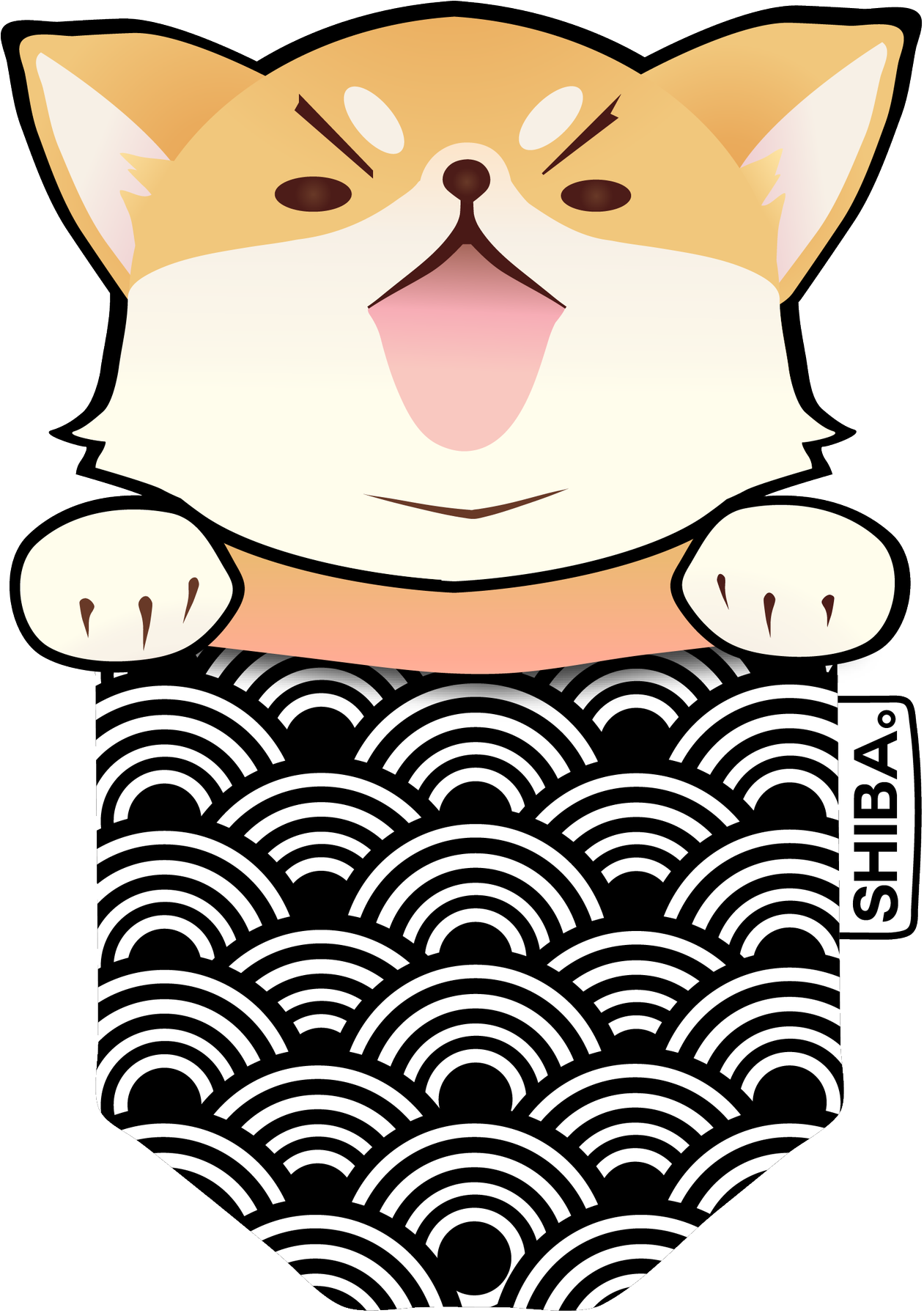 Krispy 🐼 - Tessuto Giapponese Clipart (1519x2048), Png Download