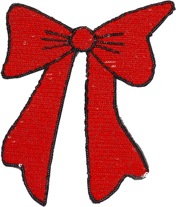 Bulk Red Bowknot Sequin Logo For Customization Clipart (780x780), Png Download