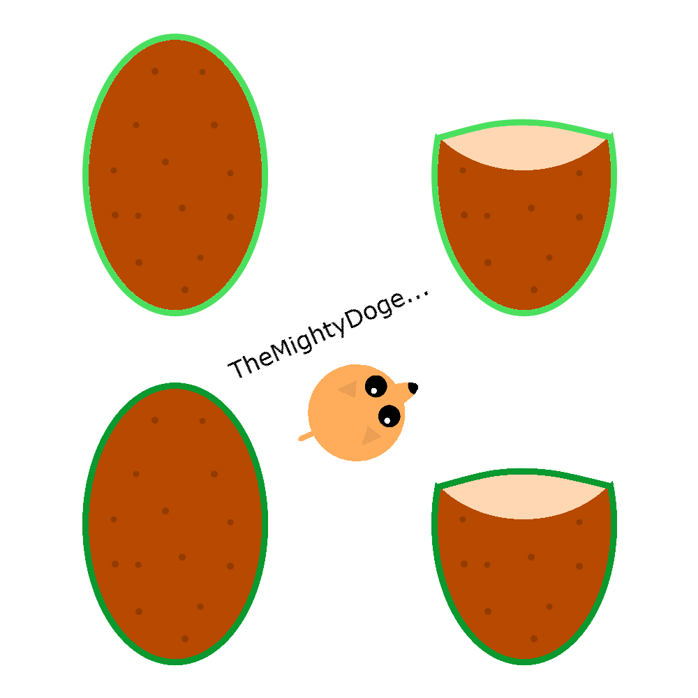 Potato And Potato Slice Clipart (1000x1000), Png Download