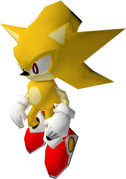 Download Zip Archive - Dreamcast Super Sonic Model Clipart (750x650), Png Download