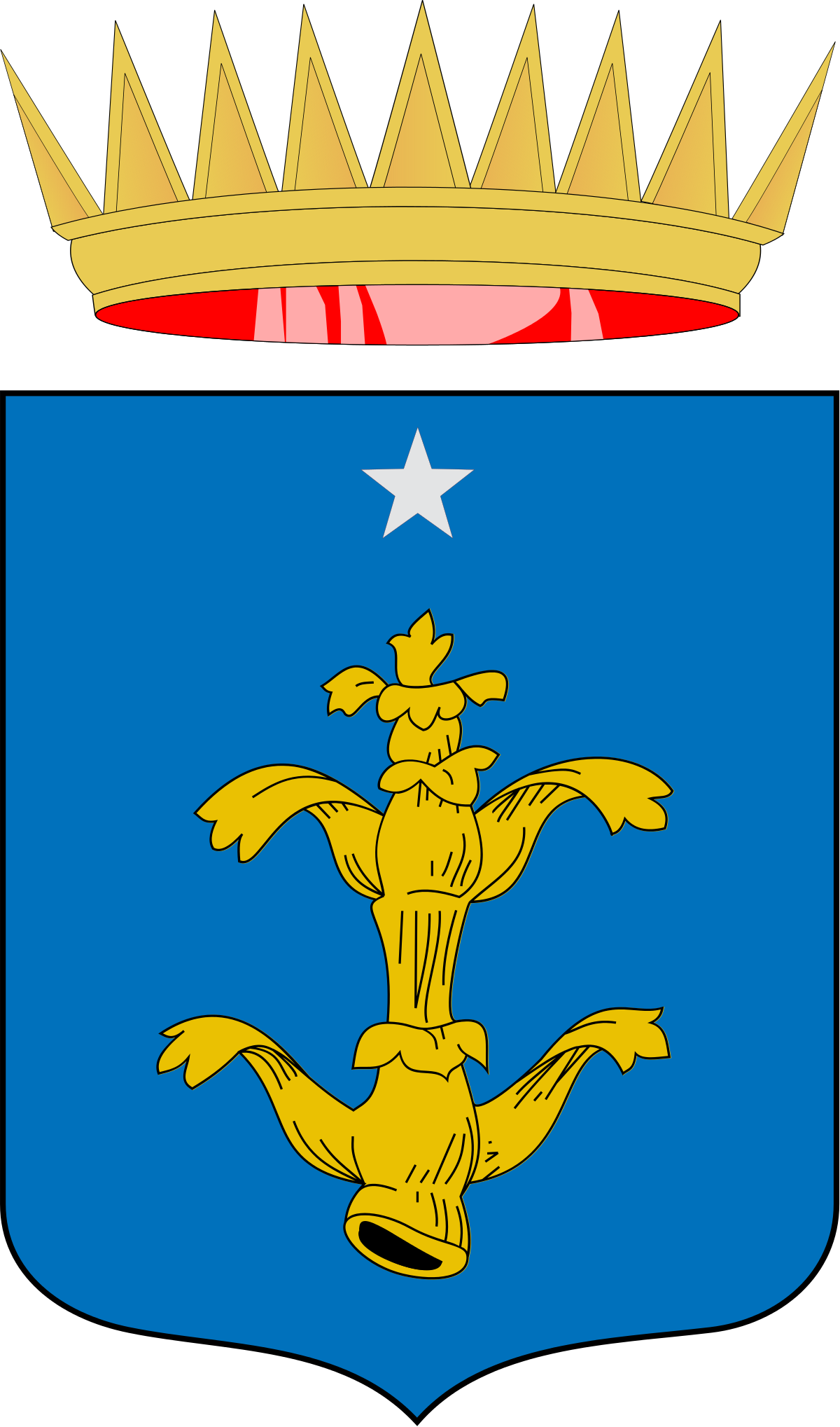 Italian Eritrea Coat Of Arms Clipart (1200x2037), Png Download