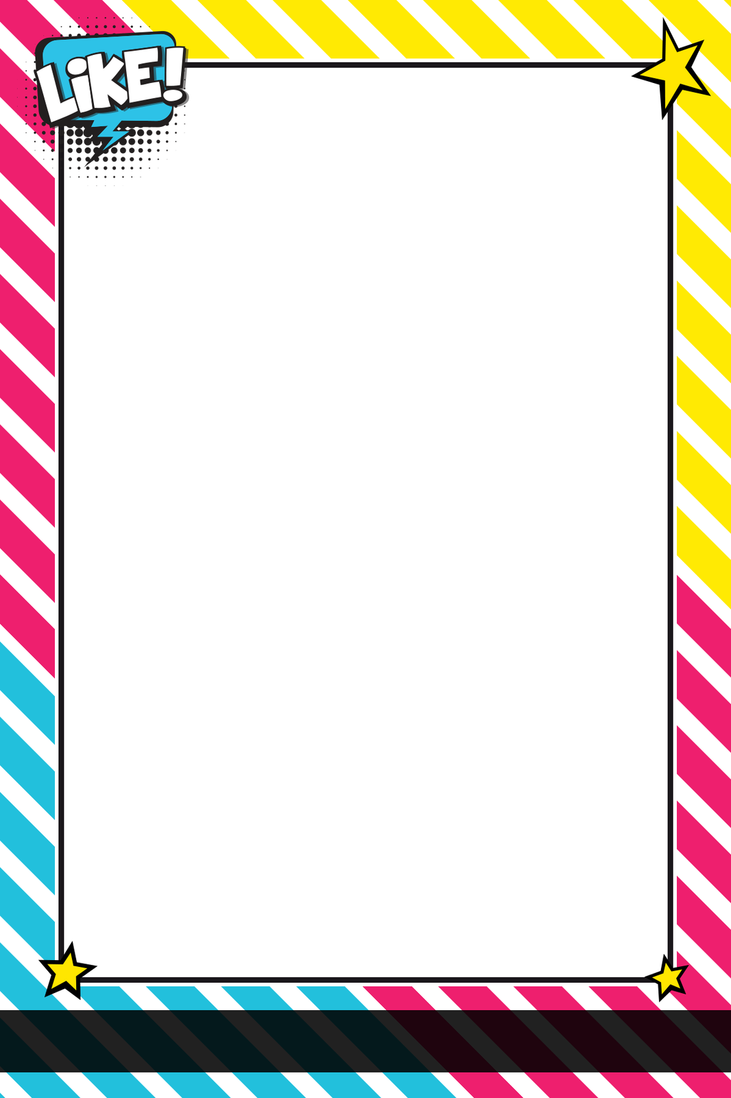 Photo Templates Layout Themed Linen Sensation Vstripespng Clipart (1066x1600), Png Download