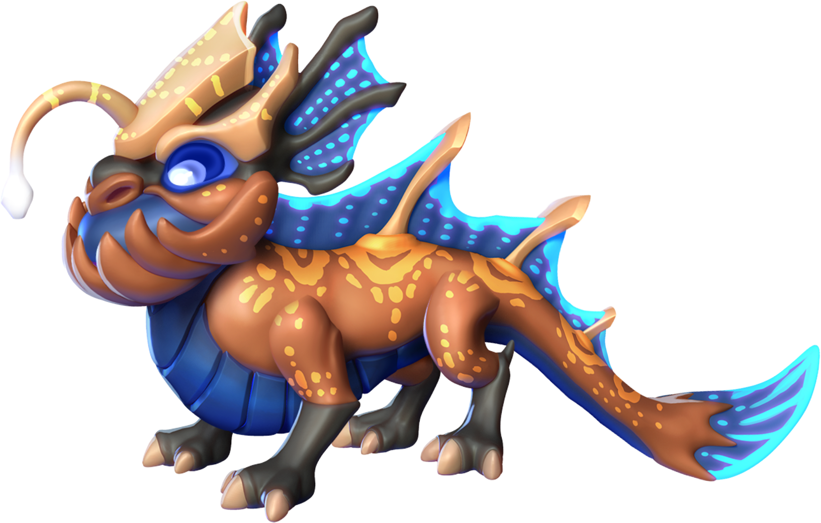 Angler Dragon - Dragon Clipart (1633x1041), Png Download