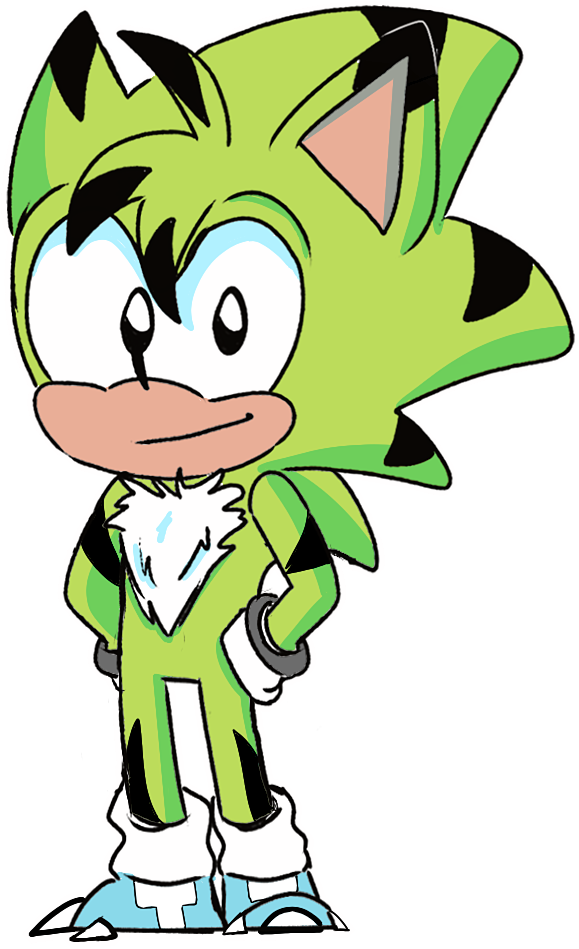 I Was Bored So I Re Drew My Sonic Oc ^ ^ Please Do - Cartoon Clipart (1080x1080), Png Download