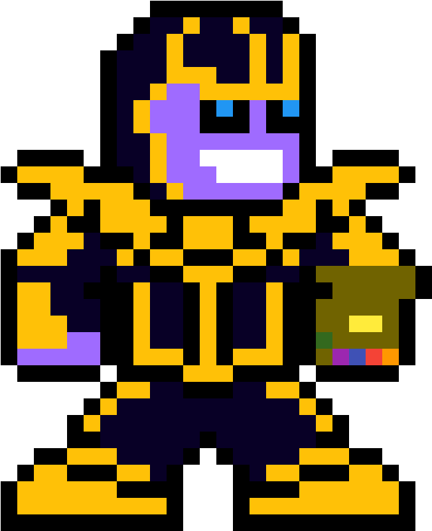 Hama Beads Infinity War , Png Download - Hama Beads Infinity War Clipart (625x769), Png Download