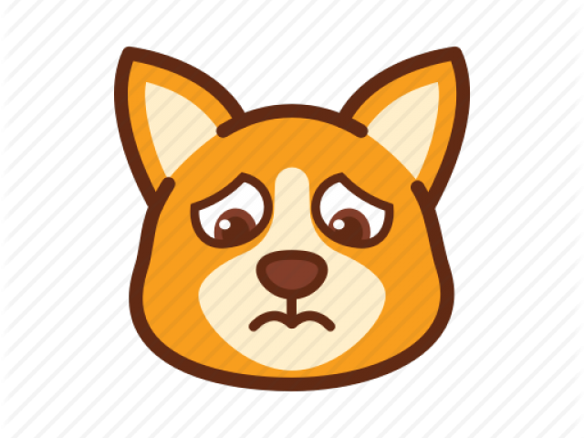 Corgi Clipart Sad - Dog Crying Sad Dog Cartoon - Png Download (640x480), Png Download