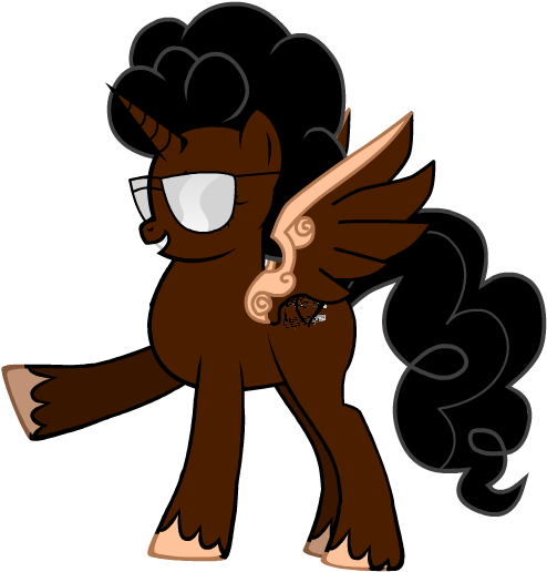 Afro Pony - Afro My Little Pony Clipart (830x650), Png Download