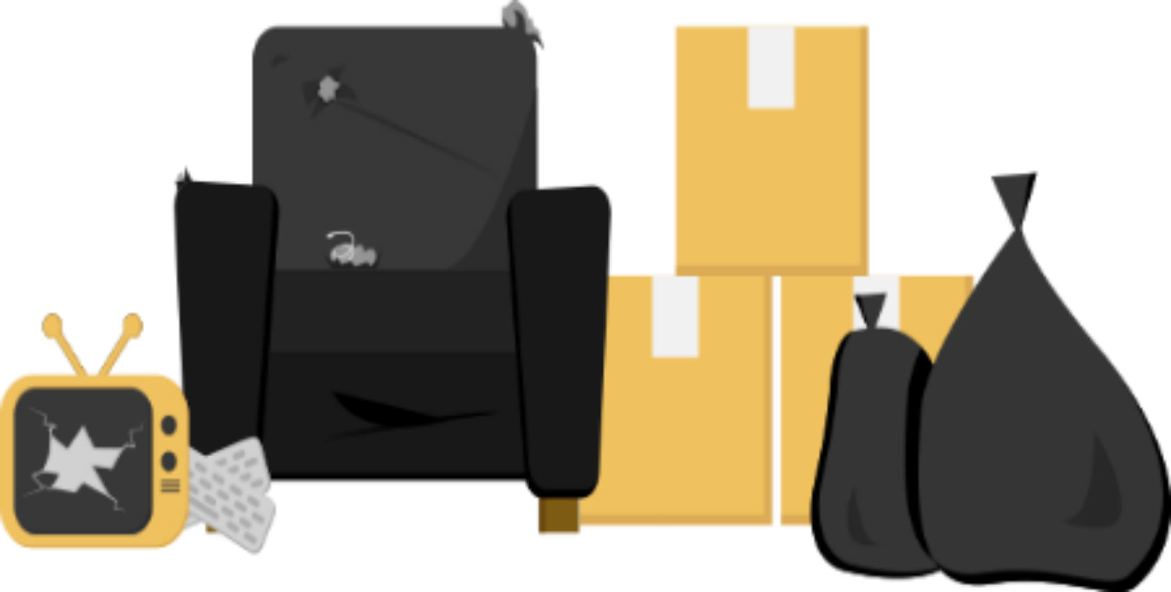 House Clearance - Illustration Clipart (1680x850), Png Download