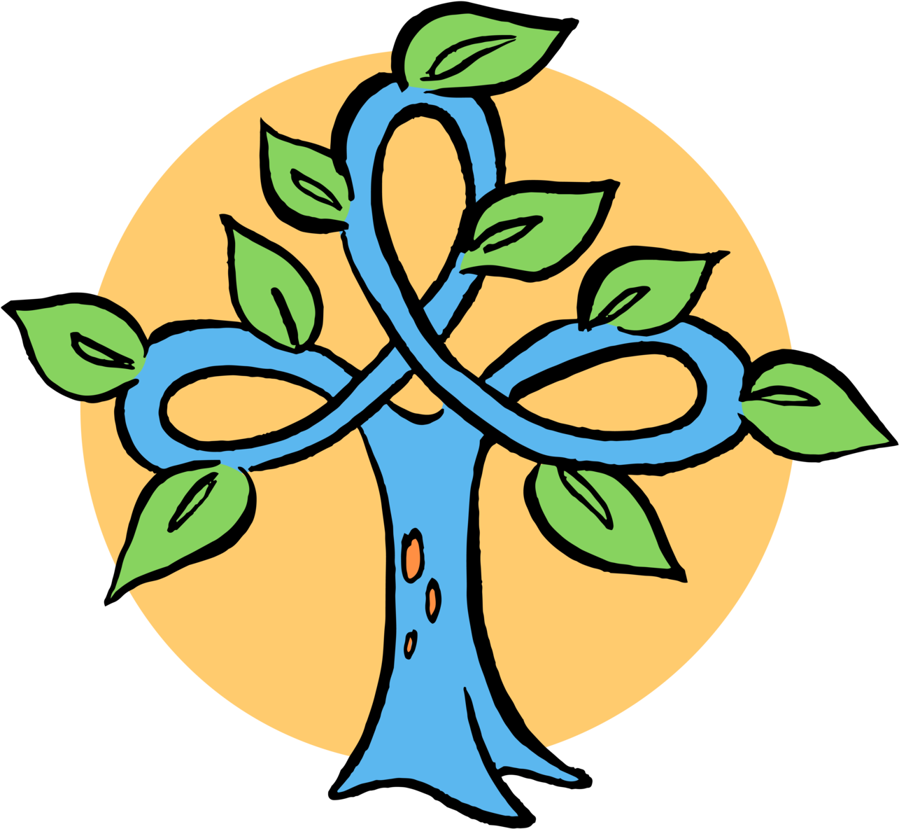 Green Karma Clean Logo - Cross Clipart (1400x1622), Png Download