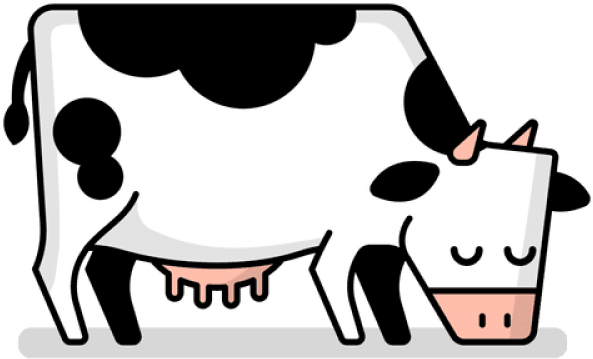 Herd Clipart 5 Cow - Cow Cartoon Svg - Png Download (640x480), Png Download