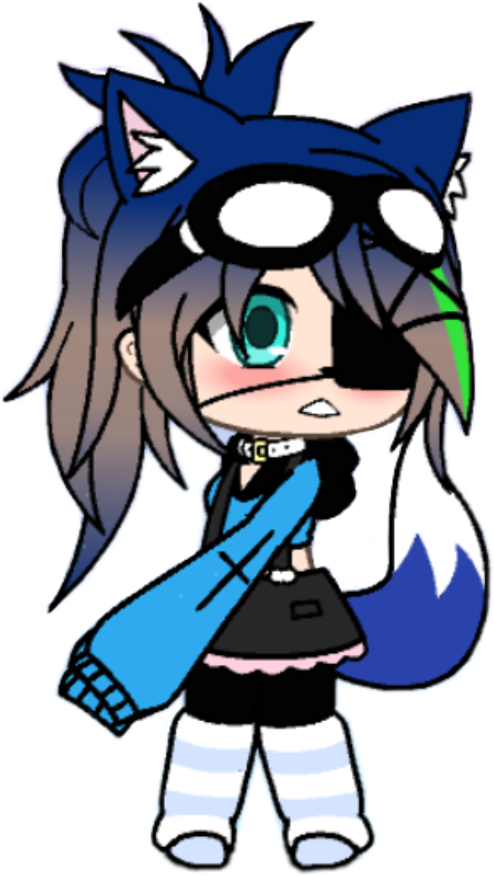 Bluefox And @fnaffan2007 Fusion - Cartoon Clipart (1024x1024), Png Download