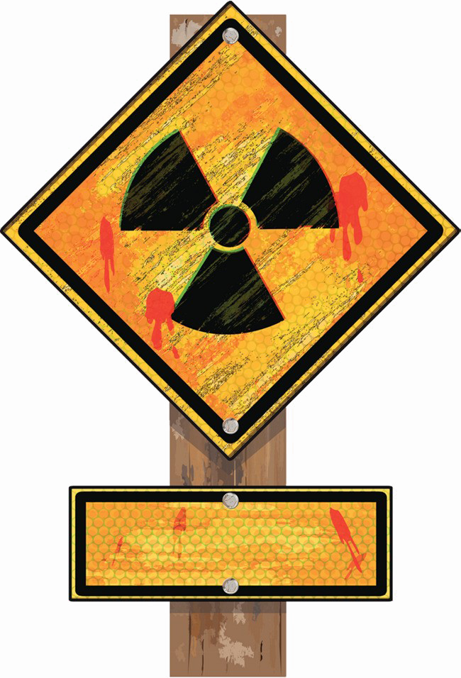 Nuclear Sign Png Photos - Zehirli Atık Işareti Clipart (650x956), Png Download