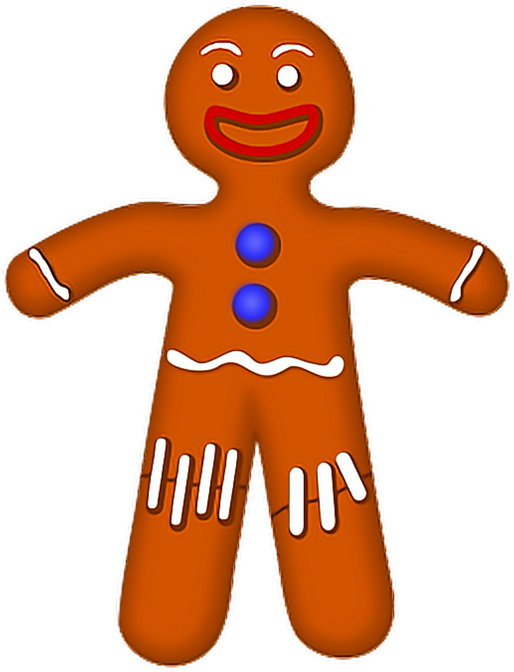 Sticker Sticker - Clip Art Gingerbread Man - Png Download (1024x1330), Png Download
