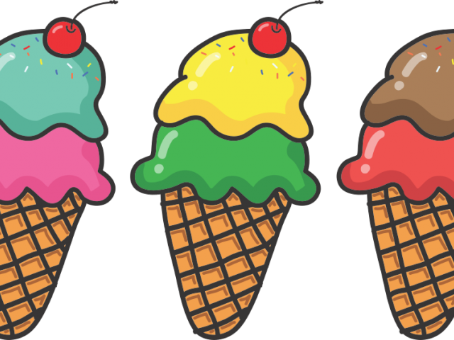 Cartoon Clipart Ice Cream - Ice Cream Sundae Free Clip Art - Png Download (640x480), Png Download