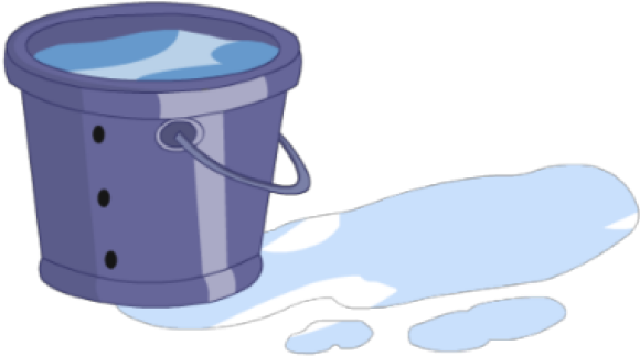 Water Clipart Bucket - Bucket Of Water Clipart Png Transparent Png (640x480), Png Download
