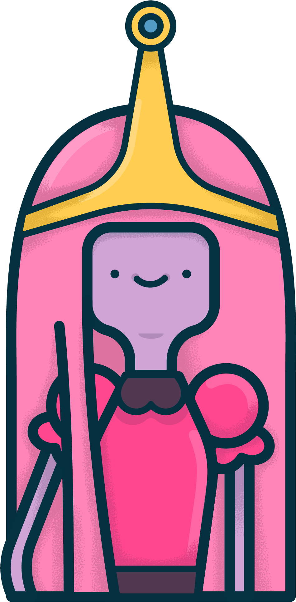 Ruler Over The Candy Kingdom Clipart (2625x2625), Png Download