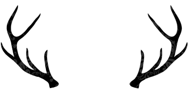 Mr And Mrs Antlers Clipart (395x184), Png Download