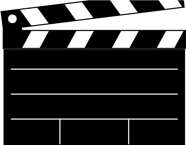 Clapperboard Clipart - Clip Art Clapper Board - Png Download (640x480), Png Download