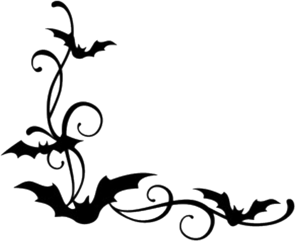 Bats Sticker - Bat Border Clipart (1024x1077), Png Download