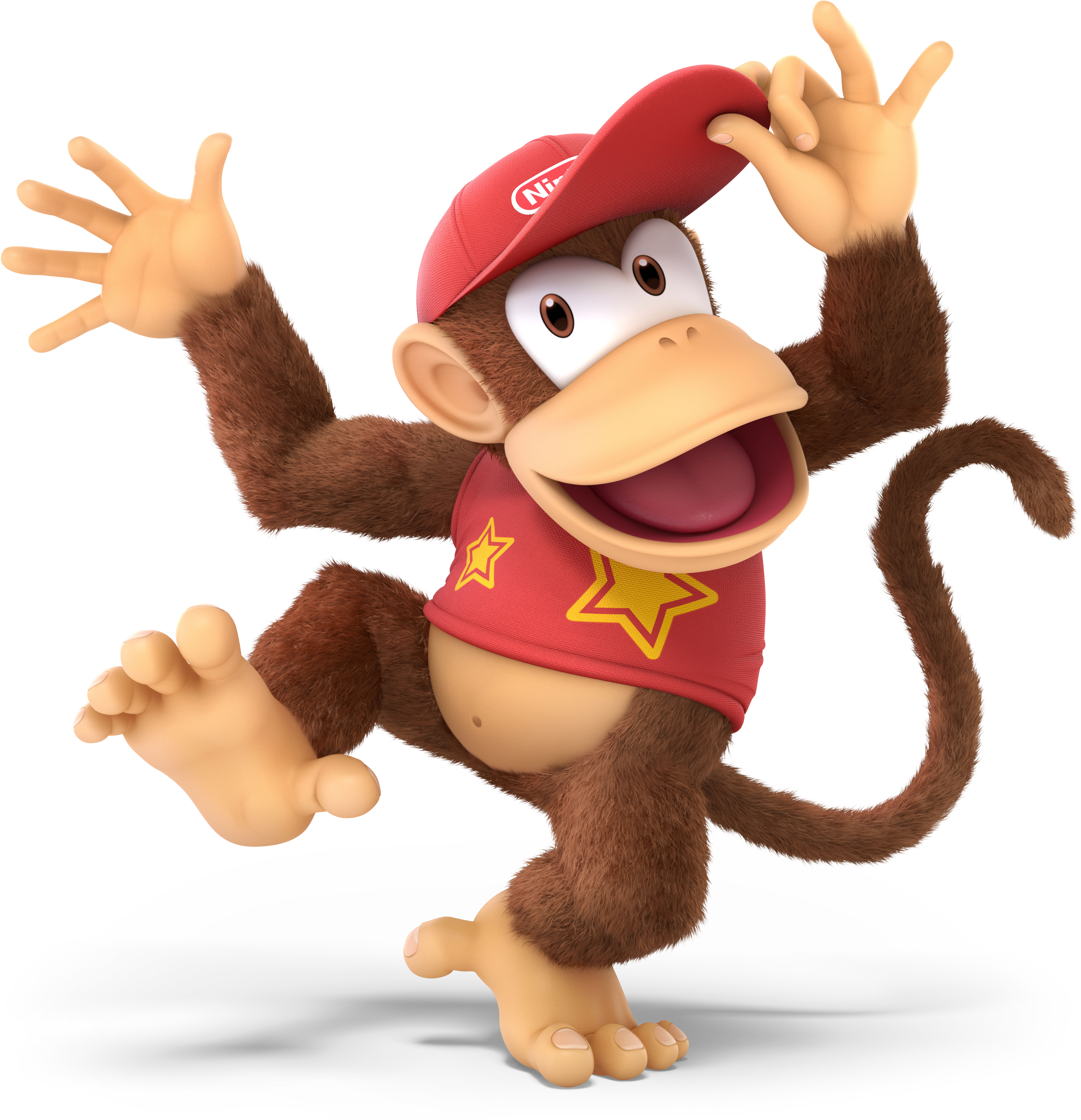 Donkey Kong Png - Super Smash Bros Ultimate Diddy Kong Clipart (4389x4389), Png Download