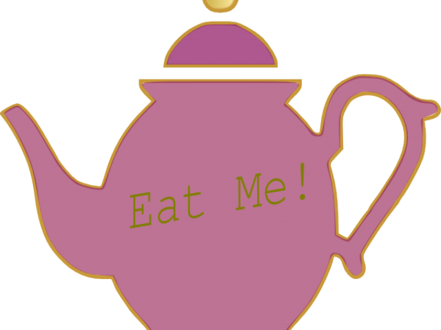 Top Hat Clipart Alice In Wonderland - Pink Teapot Template Clipart - Png Download (640x480), Png Download