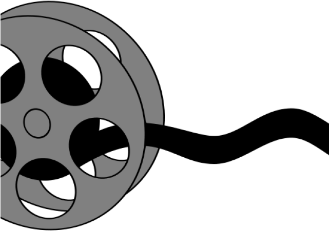 Clapperboard Clipart Movie Trailer - Transparent Background Film Reel Clipart - Png Download (640x480), Png Download