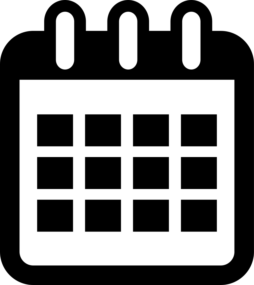 Calendar-icon - Calendar Symbol Clipart (874x980), Png Download
