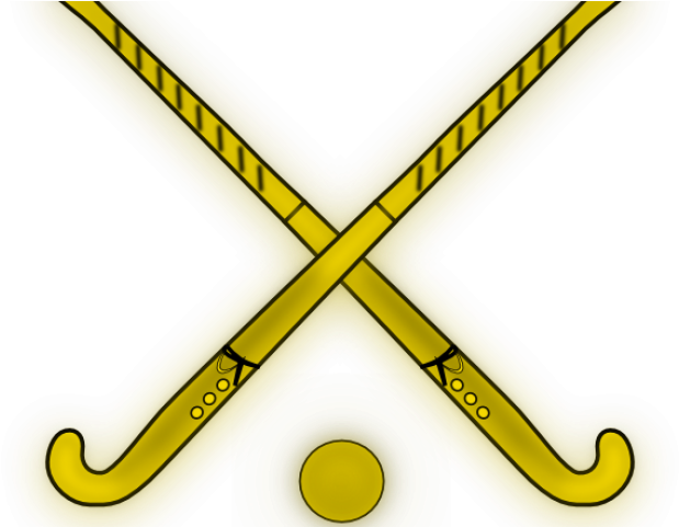 Field Hockey Clipart Hockey Rink - Yellow Field Hockey Stick - Png Download (640x480), Png Download