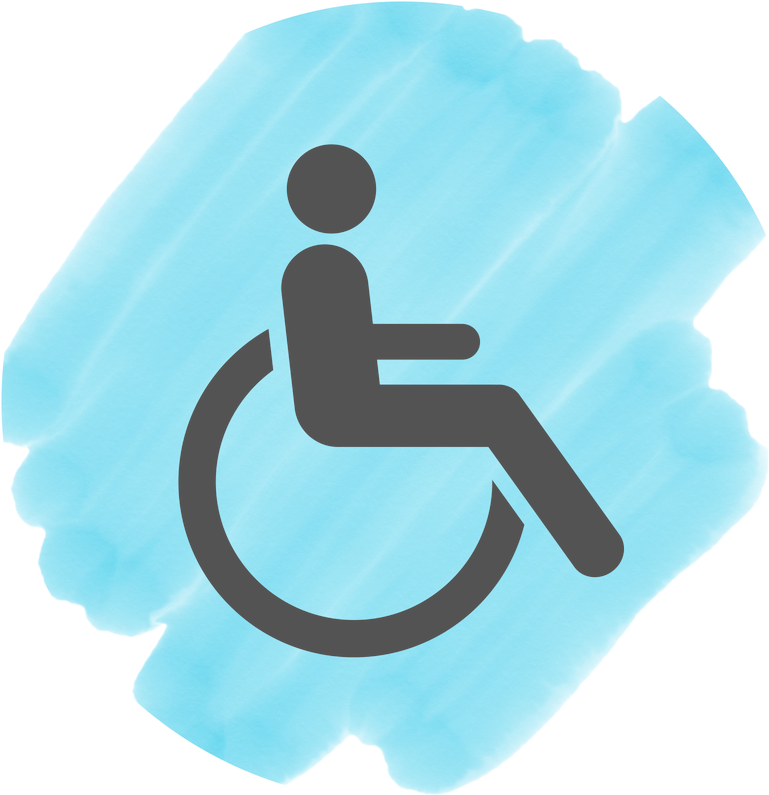 Type E Web Icon - Someone In A Wheelchair Clipart (800x800), Png Download